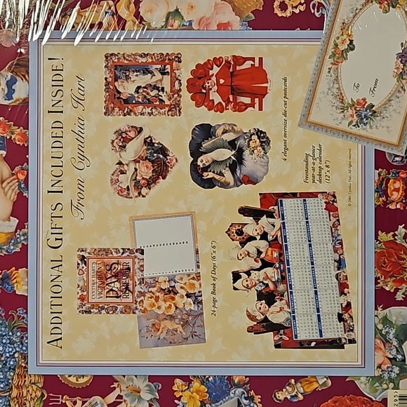 Cynthia Hart's Victorian 2002 calendar with ALL the bonuses NIP Vintage ephemera - Picture 4 of 7